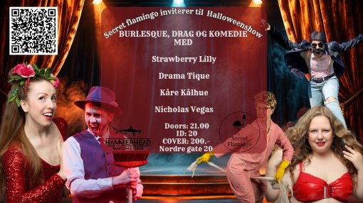 Halloween med secret flamingo på Hammerhead